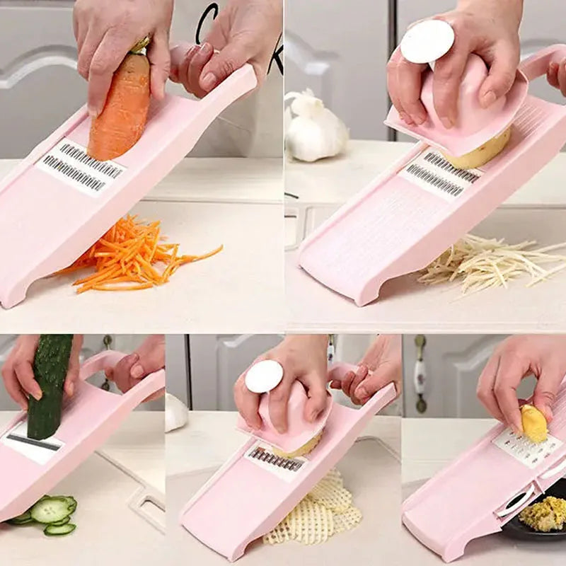 Multifunctional Vegetable Slicer Potato Julienne Grater with Handle