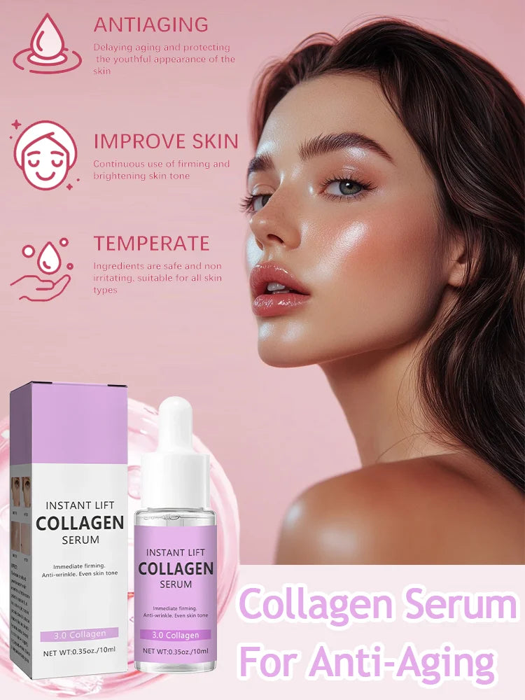 Wrinkle Removal Collagen Face Serum – Hyaluronic Acid Anti-Aging, Lifting & Fine Line Reducing Facial Serum