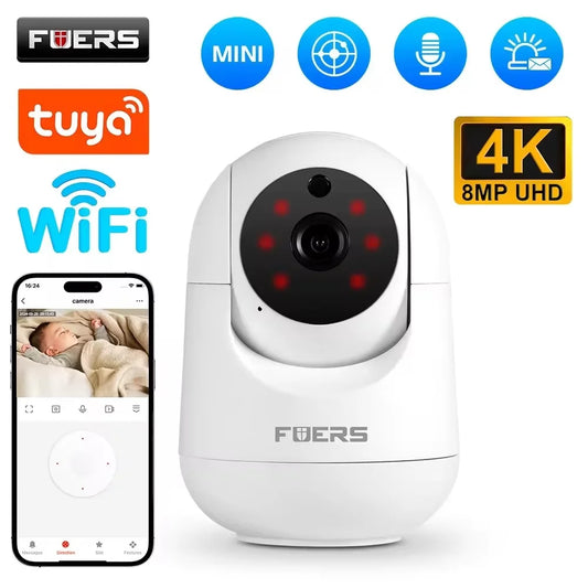 Fuers 5MP WiFi Indoor Camera AI Tracking Smart Home Security Baby Monitor