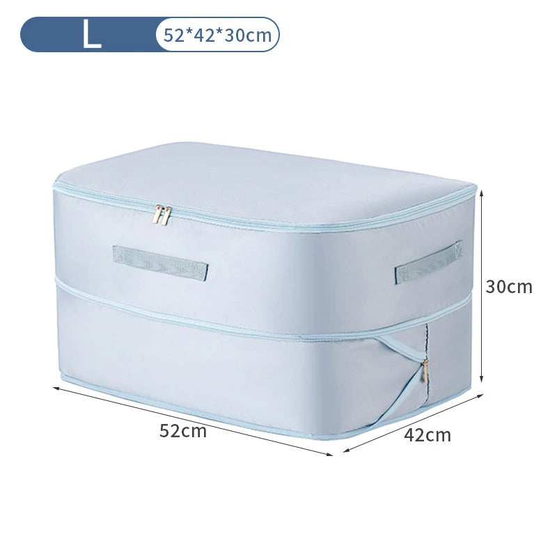 1pc Compression Organizer Bag Large Capacity Down Jacket Duvet Storage Bag Foldable Luggage Suitcase Organizer Compressed Travel