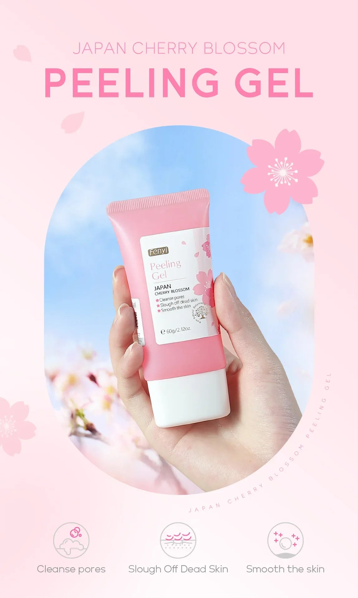 LAIKOU Face  Deep Cleaning Exfoliating Gel Skin Care Whitening Moisturizer Repair Facial Scrub Skin Care 60g