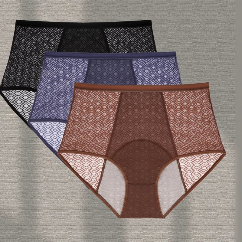 3Pcs Women's Menstrual Panties New XS-XL Size Seamlessn ylon Female Underwear Breath able Incontinence Leak Proof Lingerie
