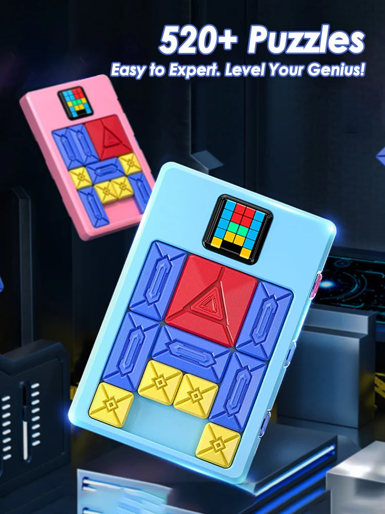 Huarong Road Magnetic Sliding Puzzle – Logical Thinking Brain Training Game for Kids