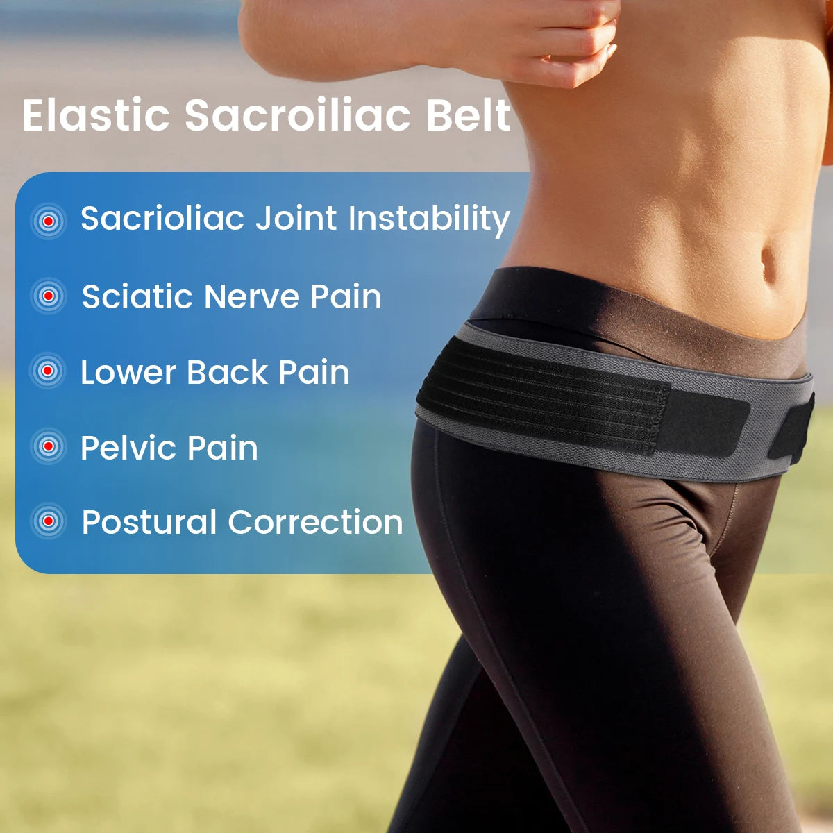 VELPEAU SI Joint Hip Belt for Lower Back Pain & Postpartum Recovery