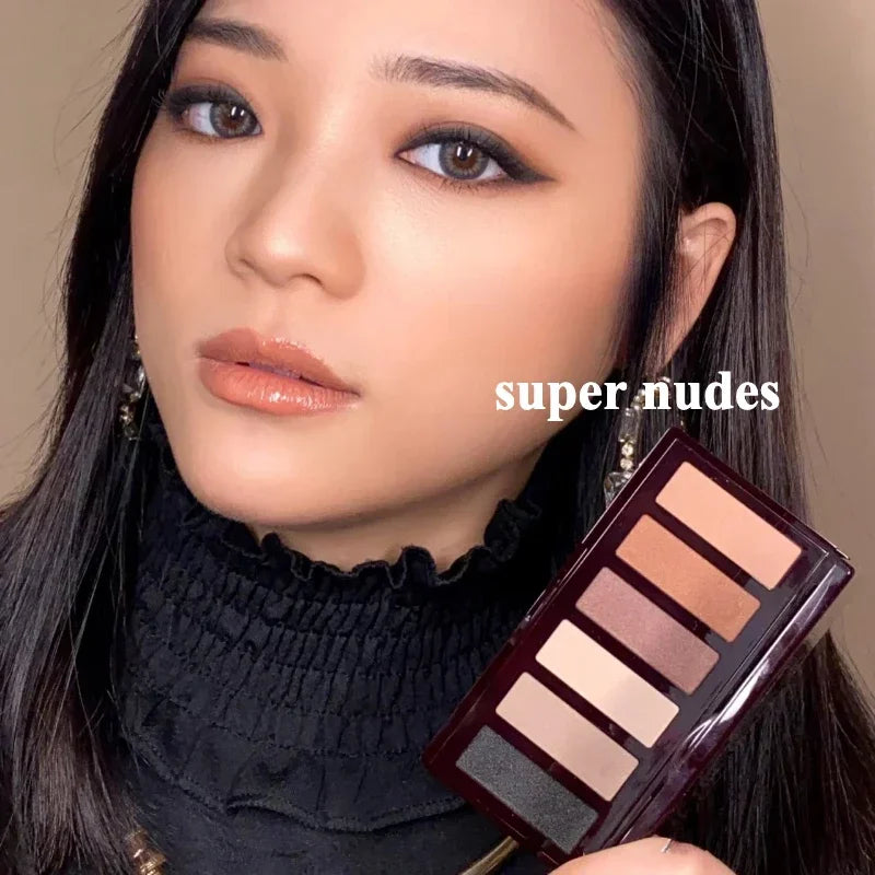 C/T Super Nude Matte 6-Color Eyeshadow Palette – Contouring & Slimming Makeup Tray