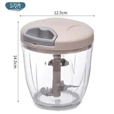 Manual Ginger & Garlic Grinder – Multifunctional Vegetable & Meat Cutter