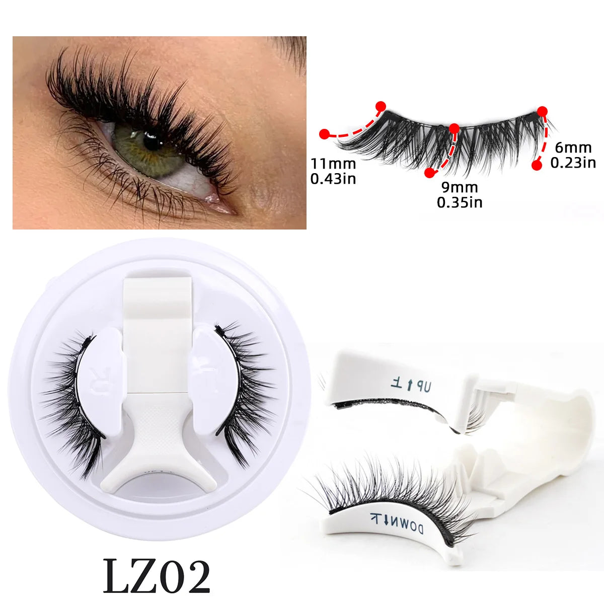 LashLuxe™ – Reusable Magnetic Mink Lashes & Tweezers Set for Effortless Glam