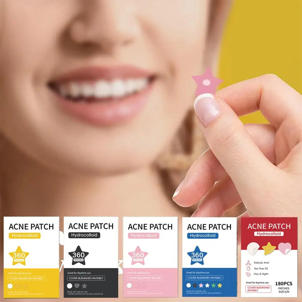 360pcs Invisible Pimple Patches – Anti-Acne Hydrocolloid Spot Stickers for Fast Healing