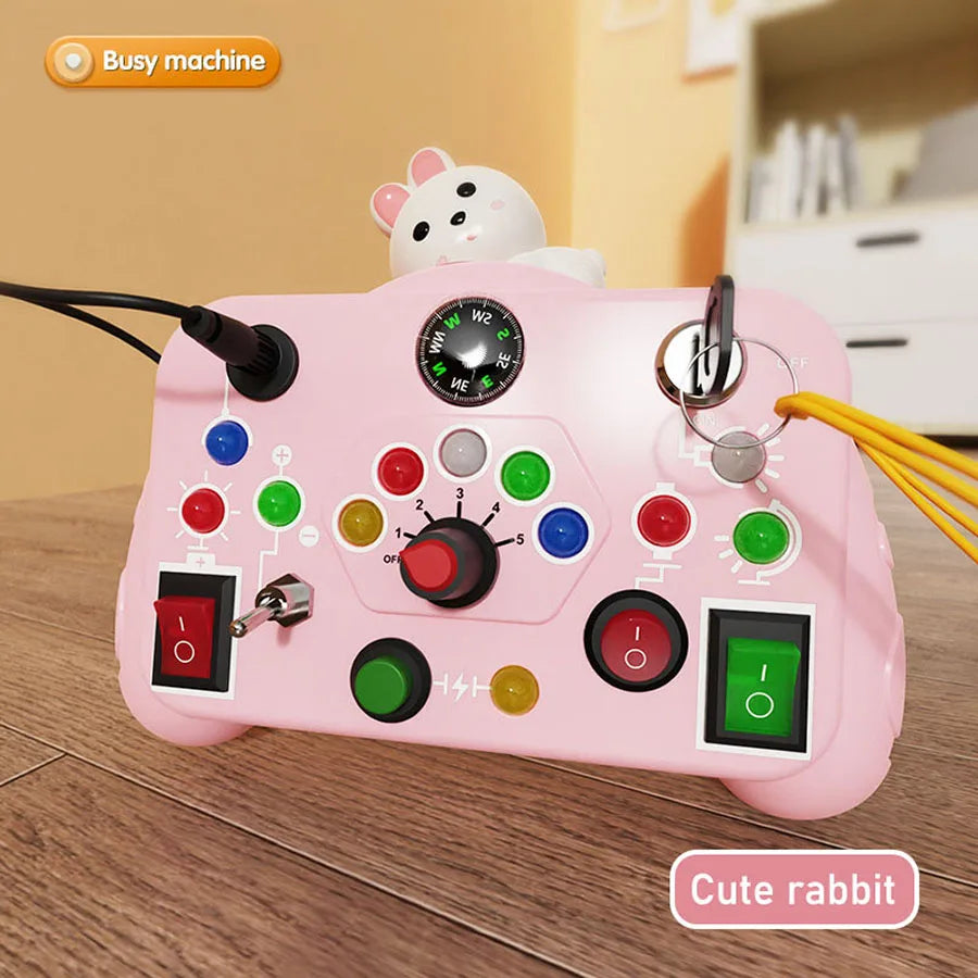 Children’s Educational Busy Toy – Cartoon Animal Early Learning Cognitive Game Machine