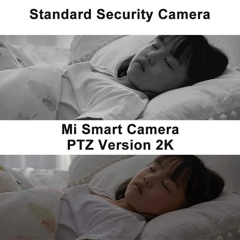Xiaomi 360° Smart Home Security Camera Mi PTZ 2K – 3MP AI Human Detection, Night Vision, Motion Tracking, Works with Mijia