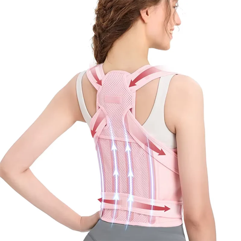 Women’s Adjustable Back Brace Posture Corrector for Upper & Lower Back