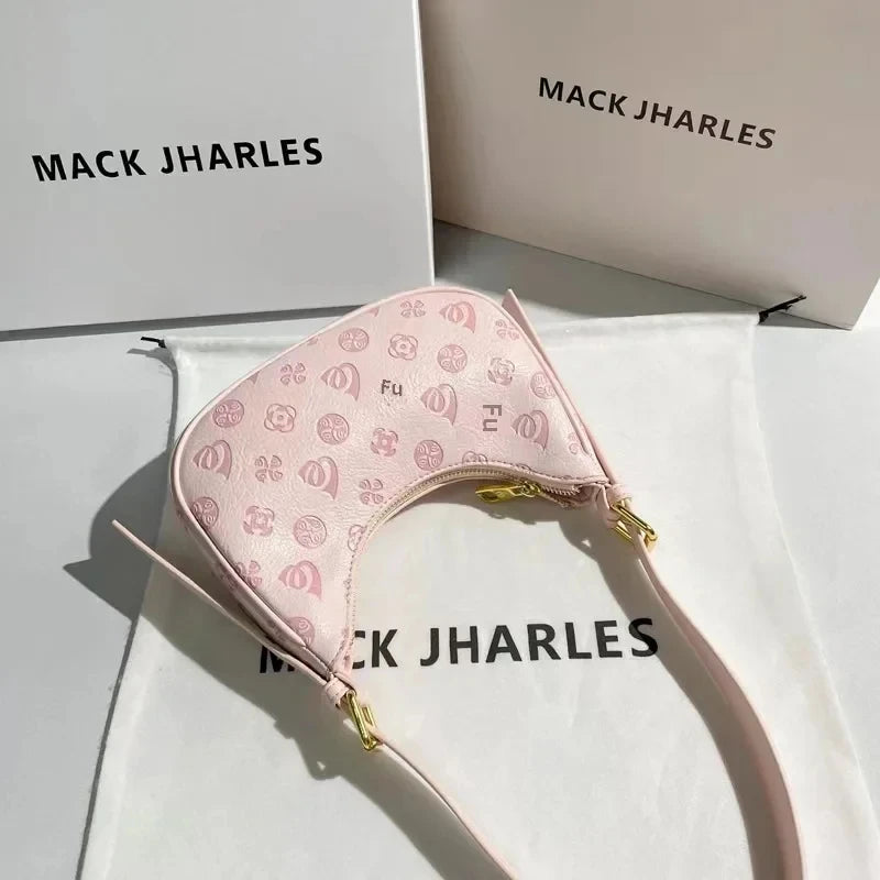 2025 Trendy Pink Underarm Bag – Summer Shoulder Bag for Women with Top Handle