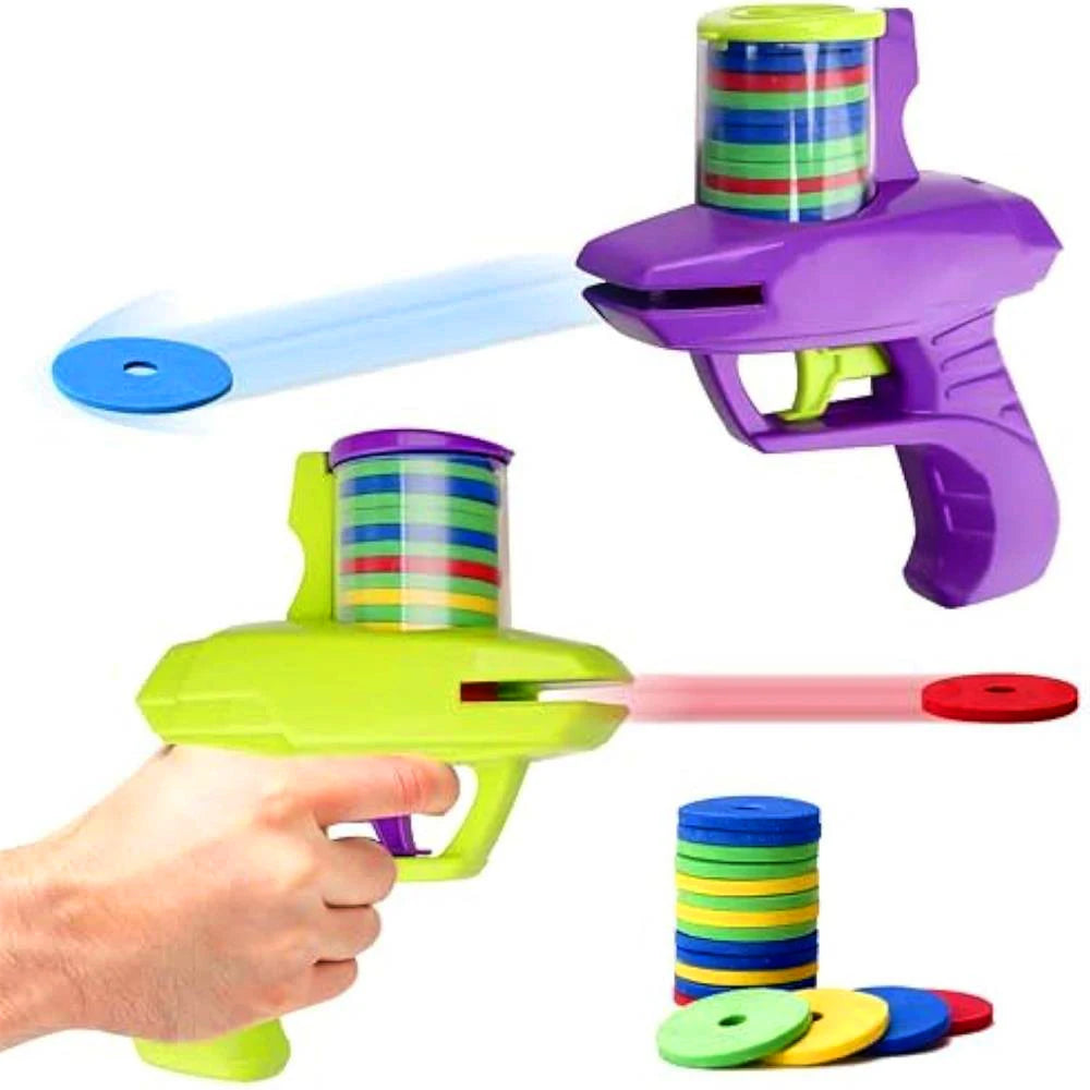 Kids Foam Disc Launcher – Outdoor Shooting Game Toy for Parent-Child Fun