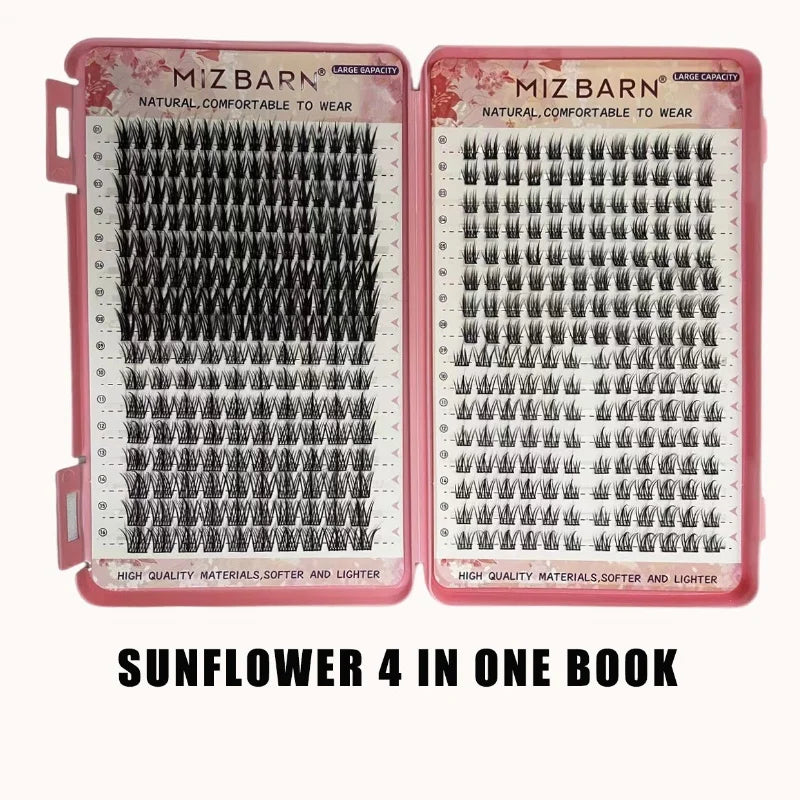 32 Rows Large Capacity Eyelash Extensions Professional Individual Cluster DIY Natural False Lashes
