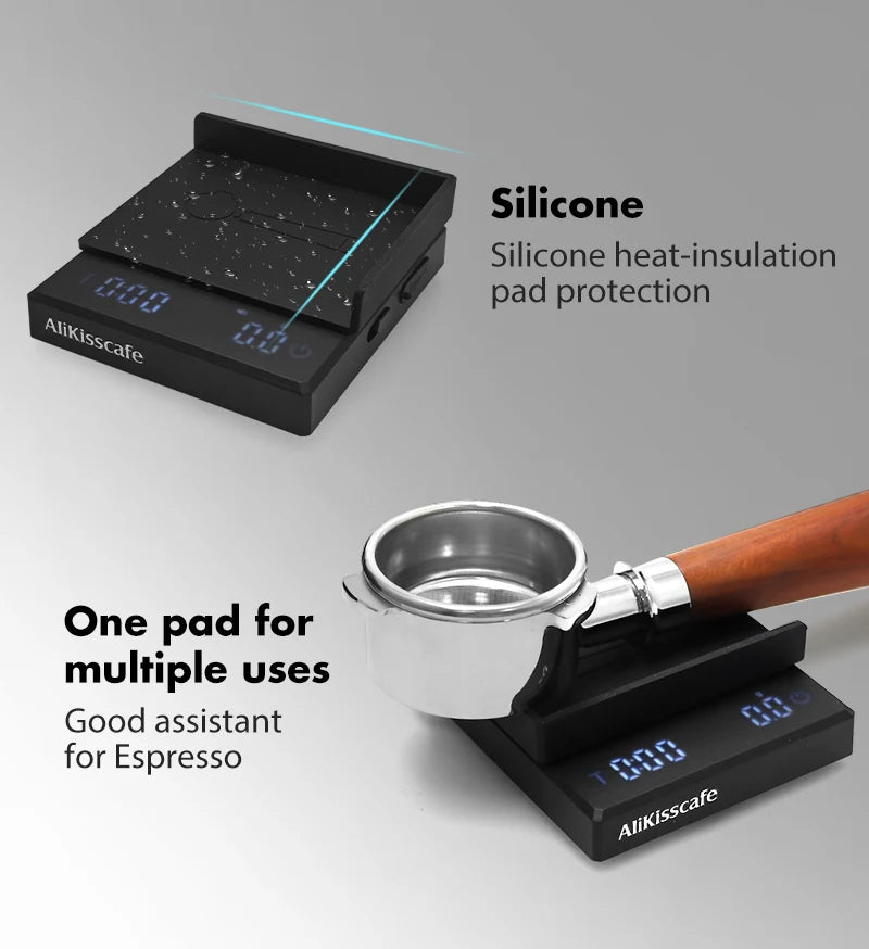 AliKisscafe Digital Coffee Scale – 0.1g High Precision Barista Tool