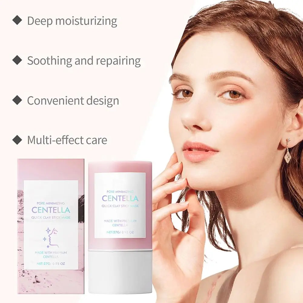 Centella Clay Stick Mask – 27g Hydrating, Pore Minimizing & Brightening Facial Skincare Stick