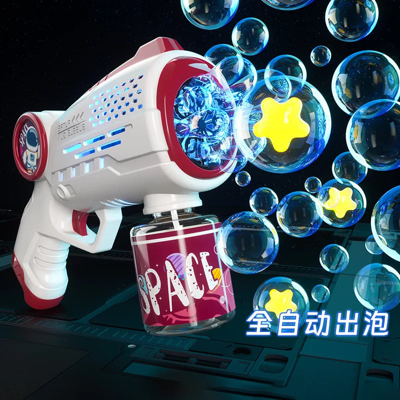 Astronaut Bubble Gun Toy – Fully Automatic Bubble Machine for Kids