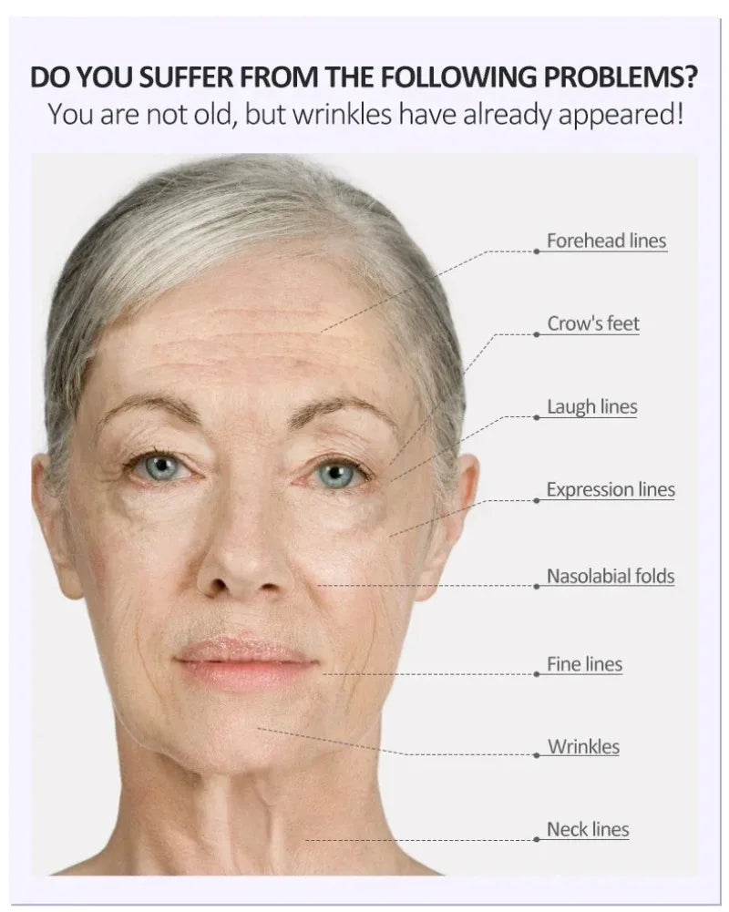 Wrinkle Removal Collagen Face Serum – Hyaluronic Acid Anti-Aging, Lifting & Fine Line Reducing Facial Serum