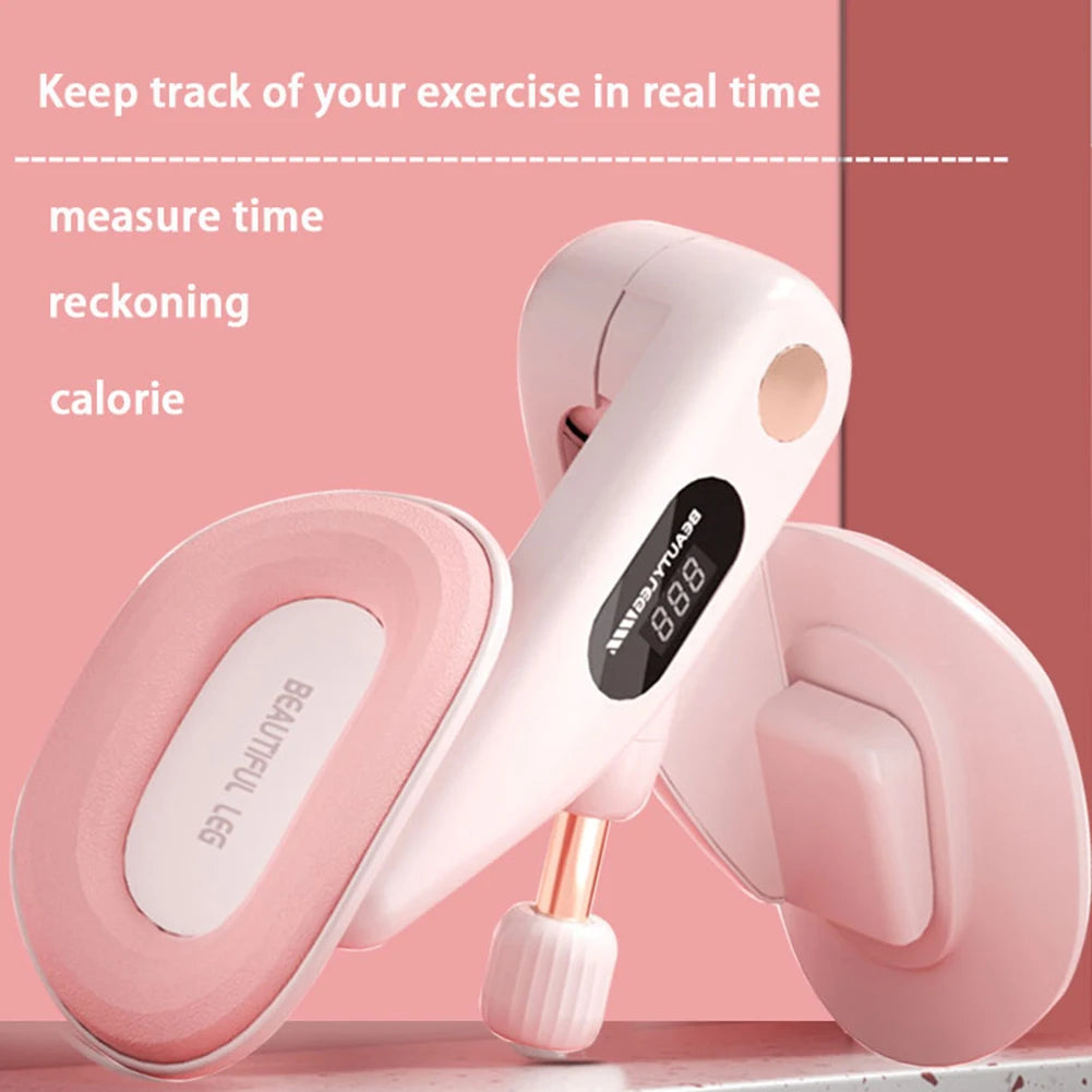 Adjustable Thigh Master & Pelvic Floor Trainer with Counter for Women