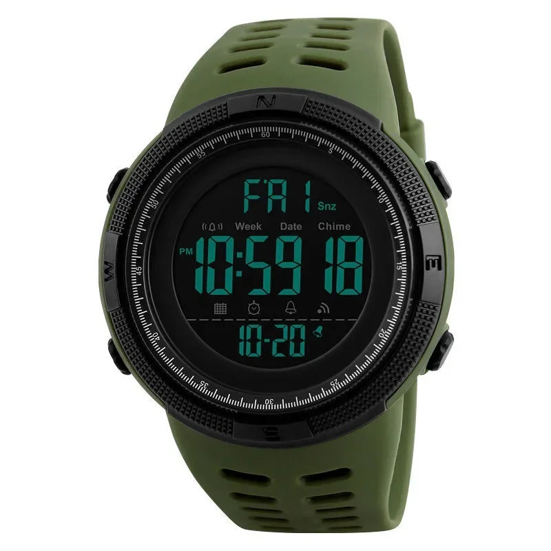 YIKAZE Y01 Military Digital Sports Watch – Waterproof Multifunction Men’s Electronic Wristwatch