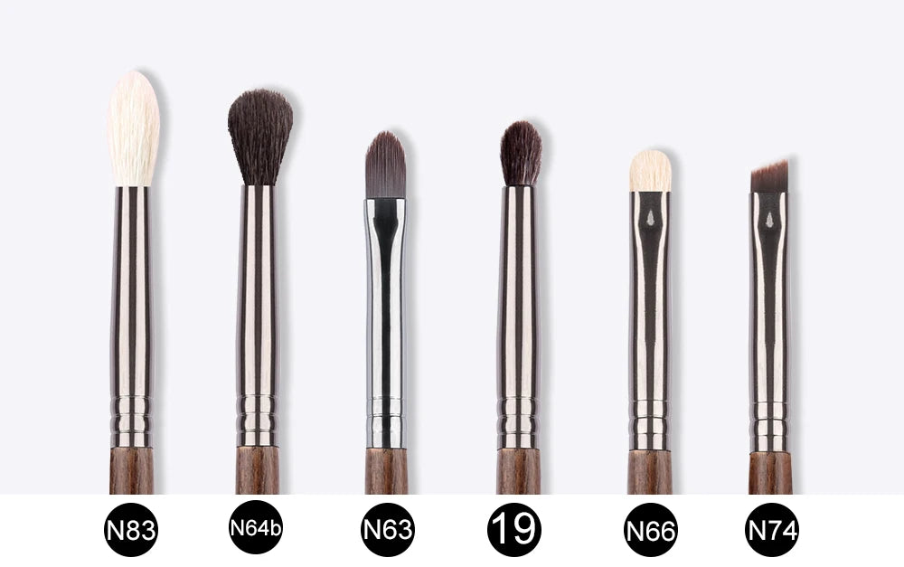 OVW 12pcs Professional Makeup Brush Set – Natural Hair Eye Shadow, Eyeliner, Eyebrow & Lip Brushes Beauty Tools