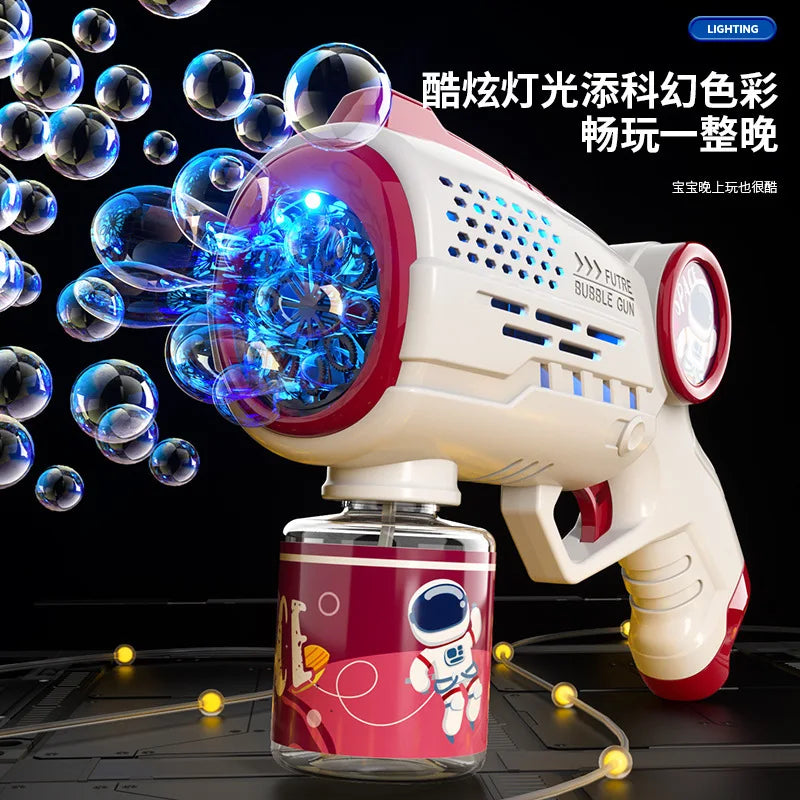 Astronaut Bubble Gun Toy – Fully Automatic Bubble Machine for Kids