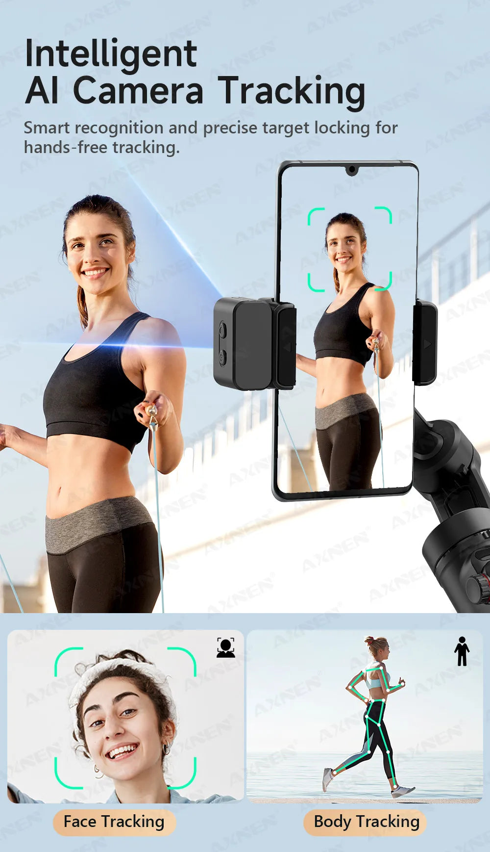 3-Axis Handheld Gimbal Stabilizer for Smartphone – Anti-Shake Video Tripod with Selfie Mode for iPhone & Xiaomi