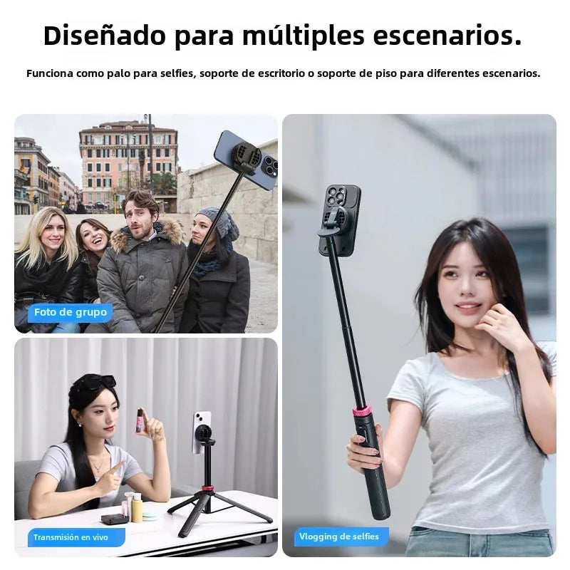 Ulanzi MT-84 1.53M Magsafe Selfie Stick Tripod Bluetooth Remote for iPhone 16/15 Vlog