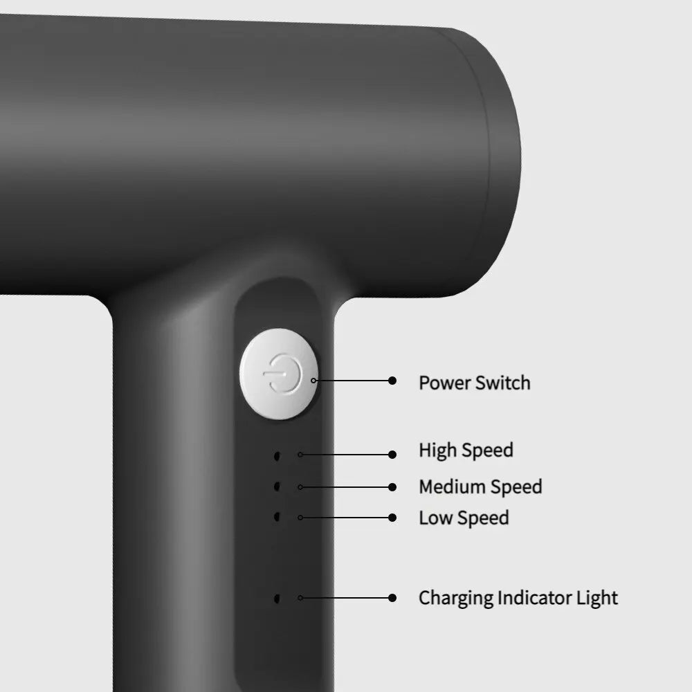 Wireless 3-Speed Electric Food Mixer Portable Egg Beater for Baking