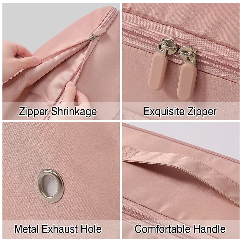 1pc Compression Organizer Bag Large Capacity Down Jacket Duvet Storage Bag Foldable Luggage Suitcase Organizer Compressed Travel