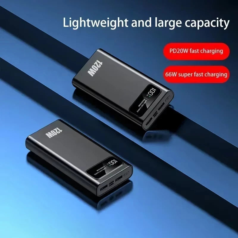 Xiaomi 200000mAh 120W Power Bank  Fast Charging Portable Mobile Power Ultralarge Capacity Digital Display External Battery ﻿