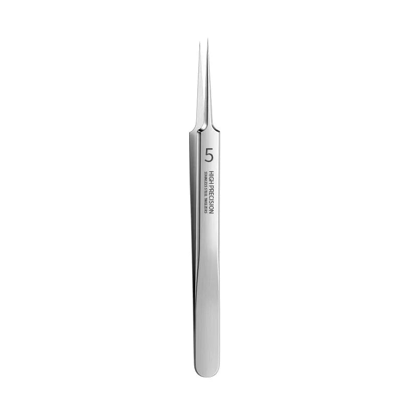German Ultra-Fine No. 5 Blackhead Remover Tweezers – Precision Pimple Extractor, Acne Needle Tool for Face Care & Salon Use