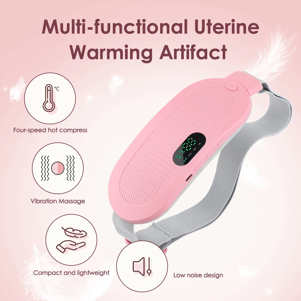 Rechargeable Heated Menstrual Waist Massager for Women