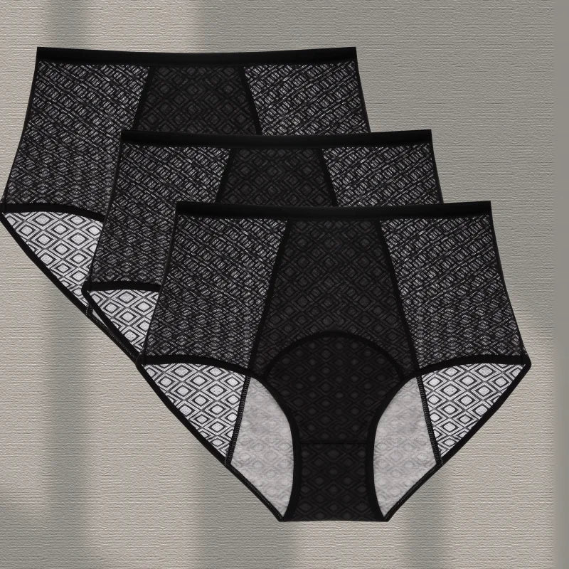 3Pcs Women's Menstrual Panties New XS-XL Size Seamlessn ylon Female Underwear Breath able Incontinence Leak Proof Lingerie