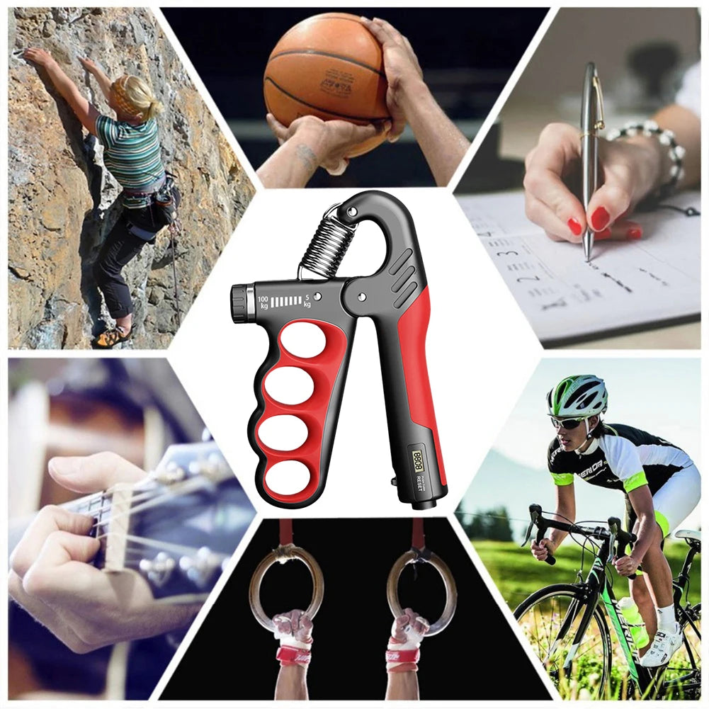 Adjustable 5–100KG Grip Strength Trainer – Hand Gripper Wrist Expander for Fitness, Muscle Recovery & Arm Training