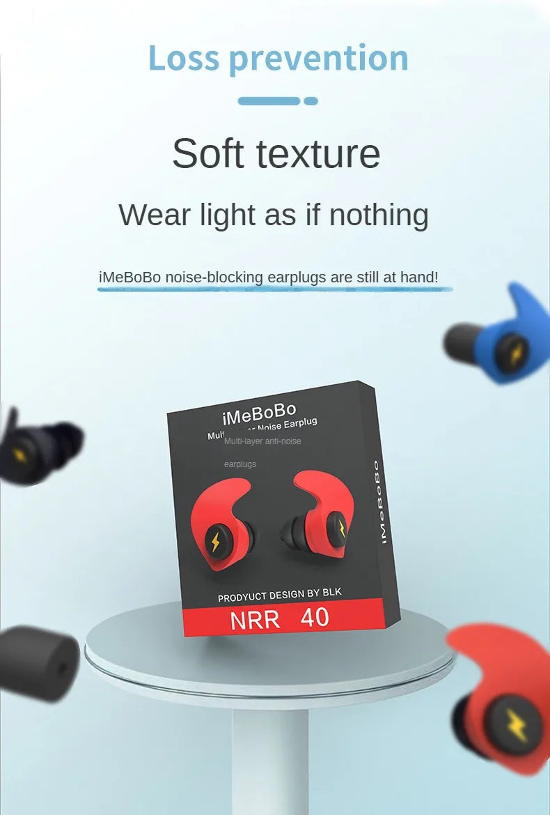 Noise-cancelling Sponge Earplugs Mute Sleep Soundproof Earplugs Separate Assembly Waterproof Silicone Earplugs Security