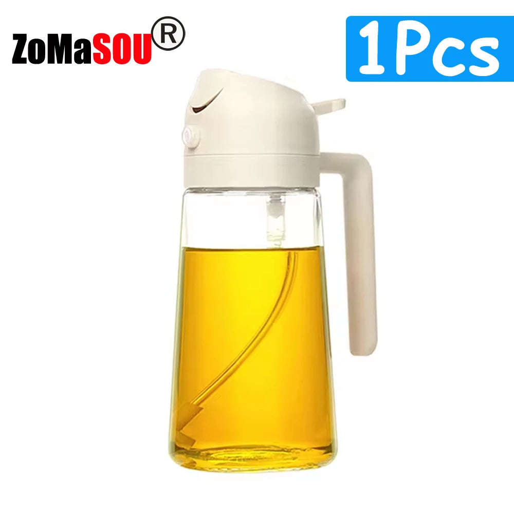 2-in-1 Oil Sprayer & Pourer Bottle for Cooking and BBQ