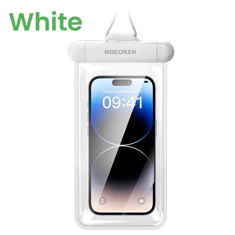Rocoren Waterproof Phone Case for iPhone 14 13 Pro Samsung Xiaomi Universal Water Proof Phone Pouch Transparent Protection Cover