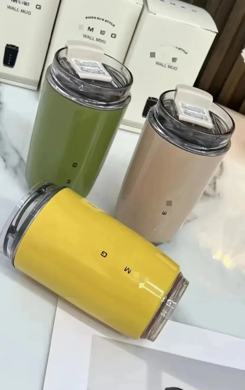 320ML Tumbler Thermos Cup Milky White Coffee Mug Car Insulated Water Bottle Travel Stainless Steel Vacuum Flasks Drinking Kettle