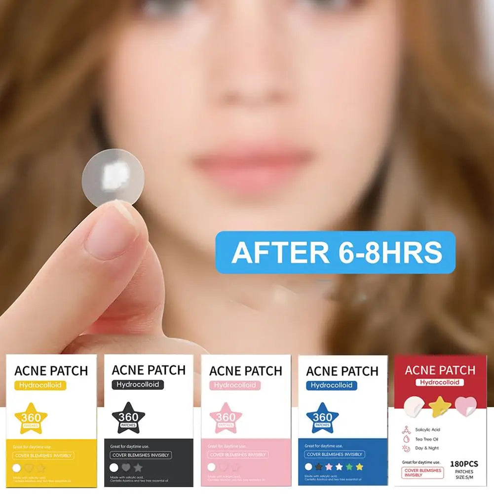360pcs Invisible Pimple Patches – Anti-Acne Hydrocolloid Spot Stickers for Fast Healing