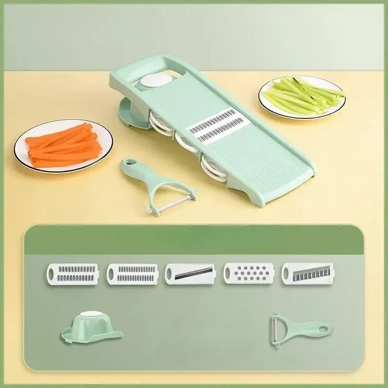 Multifunctional Vegetable Slicer Potato Julienne Grater with Handle