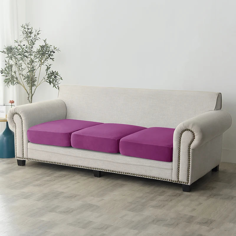 Plush Elastic Sofa Slipcover – Anti-Slip Couch Cover for Home & Office