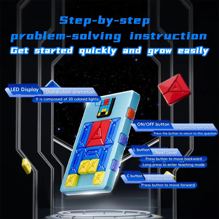 Huarong Road Magnetic Sliding Puzzle – Logical Thinking Brain Training Game for Kids