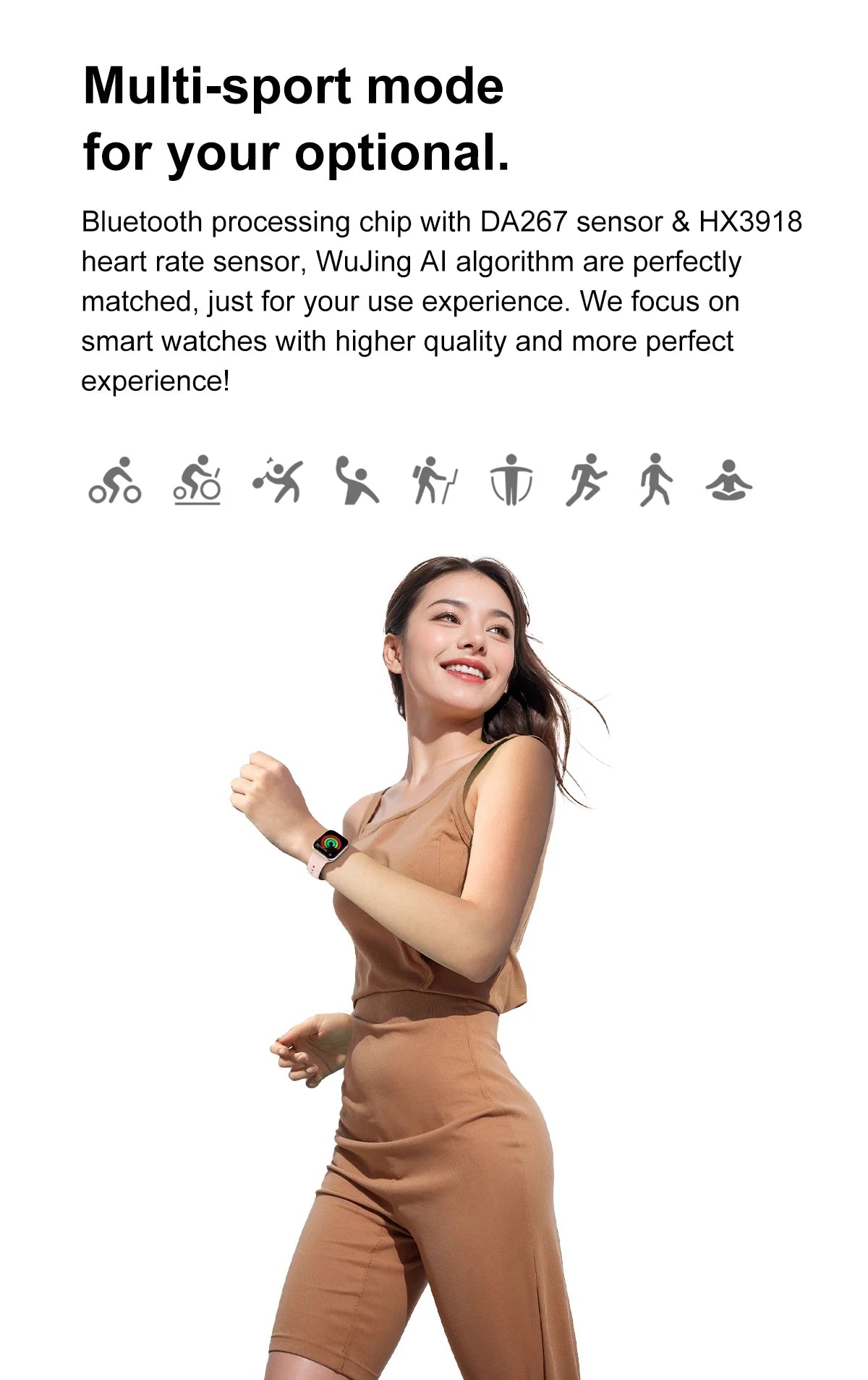 New 2025 Apple GPS Watch 10 – AMOLED Smartwatch with NFC, Bluetooth Calling, Music Memory & Waterproof Fitness Tracker
