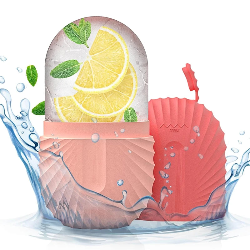 Silicone Ice Face Roller – Skin Tightening & Eye Puffiness Relief Ice Cube Mold