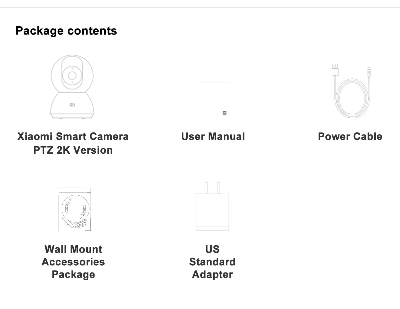Xiaomi 360° Smart Home Security Camera Mi PTZ 2K – 3MP AI Human Detection, Night Vision, Motion Tracking, Works with Mijia