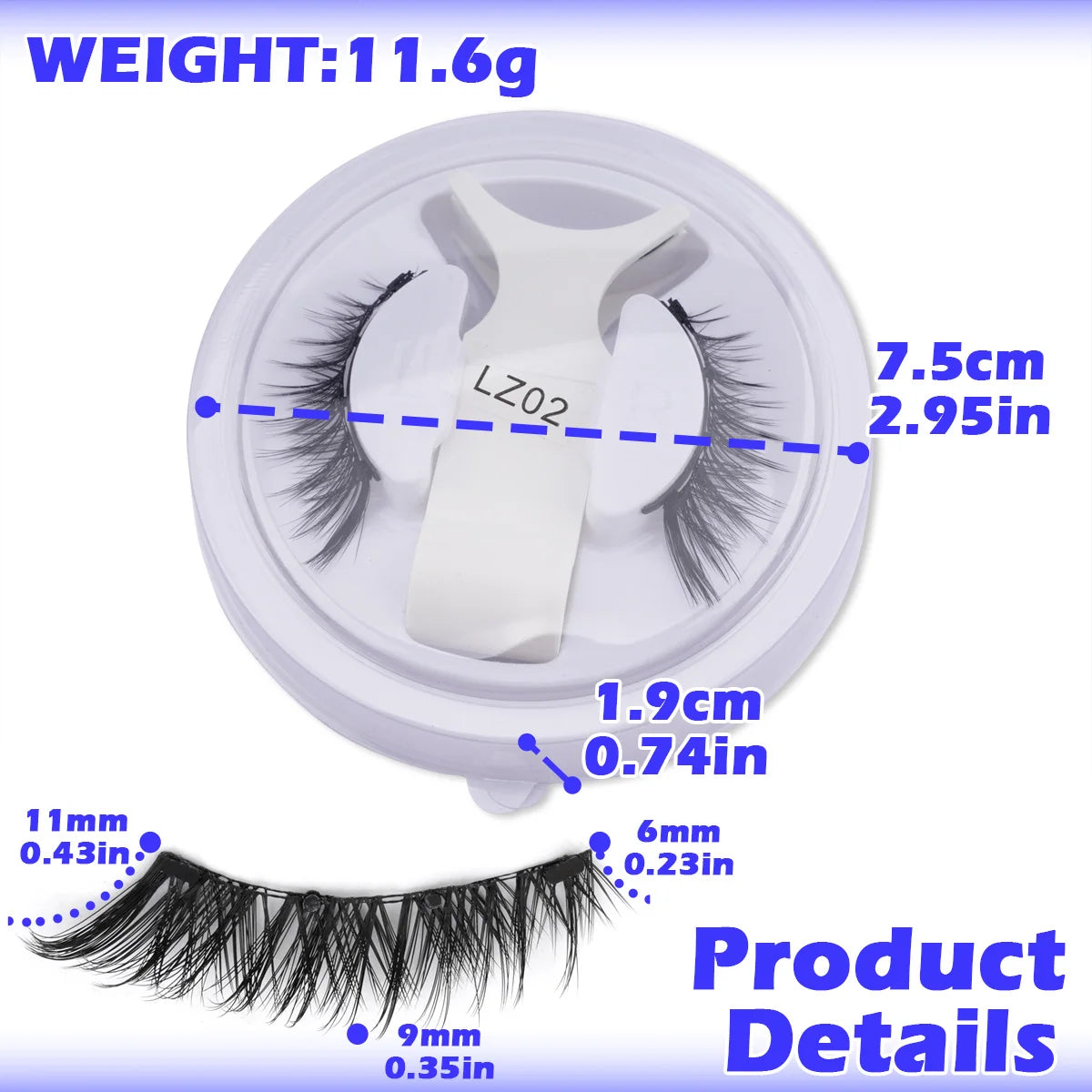 LashLuxe™ – Reusable Magnetic Mink Lashes & Tweezers Set for Effortless Glam