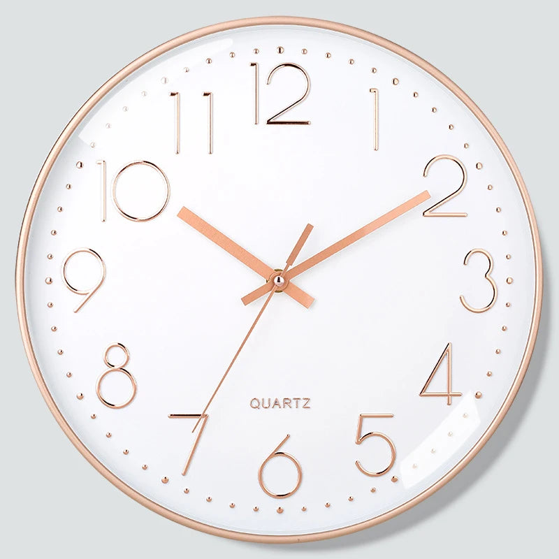 8-Inch Quartz Silent Wall Clock – Modern Cubic Digital Design for Home & Bedroom Décor