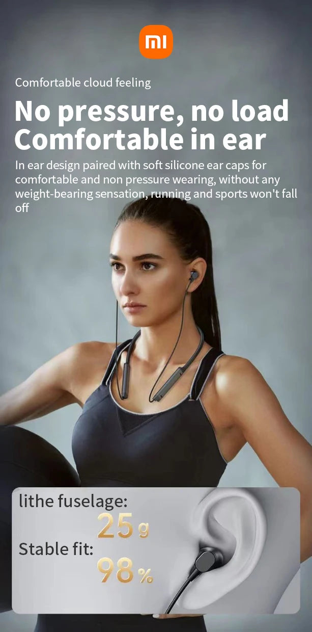 Xiaomi MijiaI BS09 ENC Bluetooth 5.3 Neckband Earphones – HiFi Stereo Wireless Sport Headphones