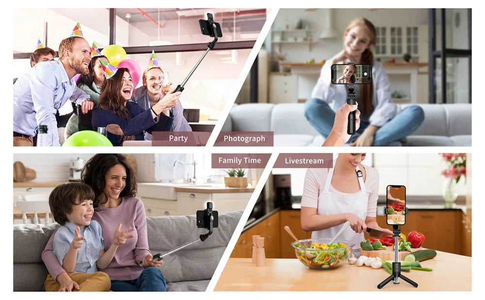 Wireless Bluetooth Selfie Stick Tripod with Fill Light & Remote – Foldable Portable Phone Stand for iPhone & Android